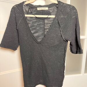 NWOT Free People We The Free Francis Tee, Medium, Black